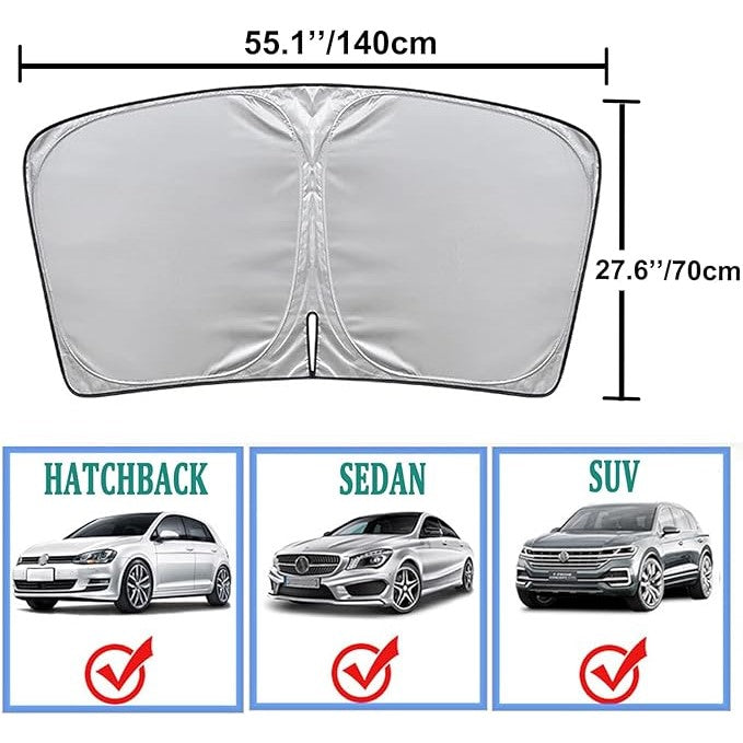 Taitettu ja kannettava autovarjo đđ