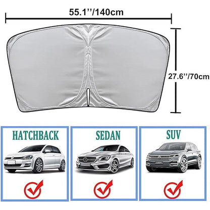 Taitettu ja kannettava autovarjo 🚗🌞
