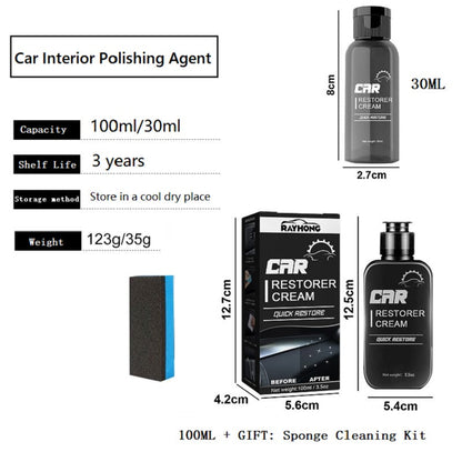 Auton sisätilojen kiillotusagentti